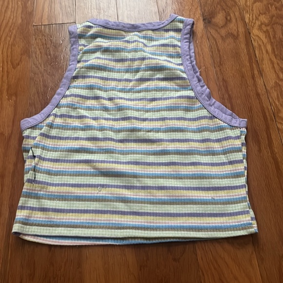 Colorful Cropped Tank Top - Picture 2 of 3